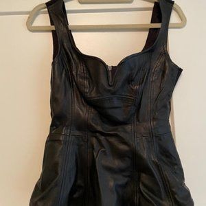 Nanette Lepore Corset Black Top